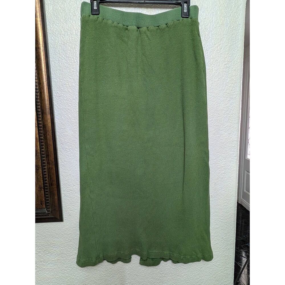 Free people beach maxi skirt green large